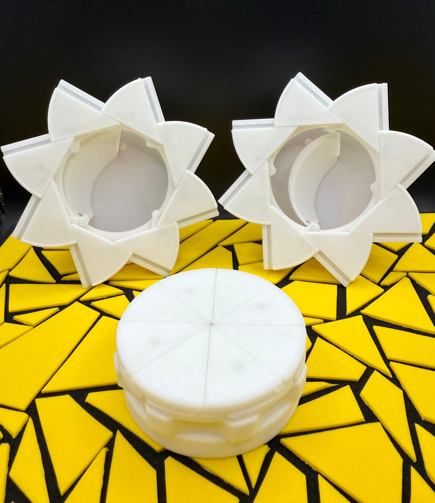 White Swirl Nicotine Storage Container