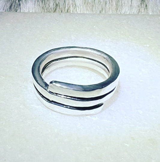 Twist Silver Ring