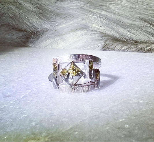 Stones Collected at Bogus Basin Inlayed Ring