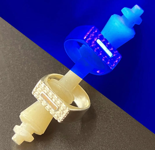 Radiant Orange Fluorescent Opal Ring